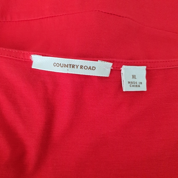 Country Road Somens Red Top - Picture 8 of 10